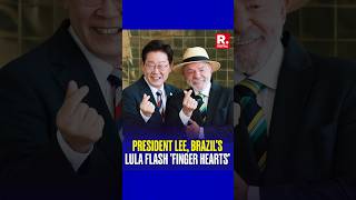 South Korea President and Lula da Silva’s Finger Heart Gesture Goes Viral