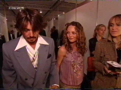 Johnny Depp and Vanessa Paradis in Mont Blanc 2006