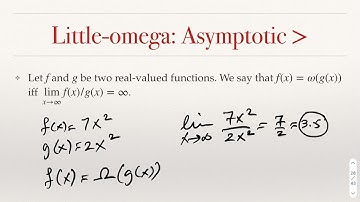 Algorithm Efficiency: Growth of Functions - Limit-based Definitions of Asymptotics