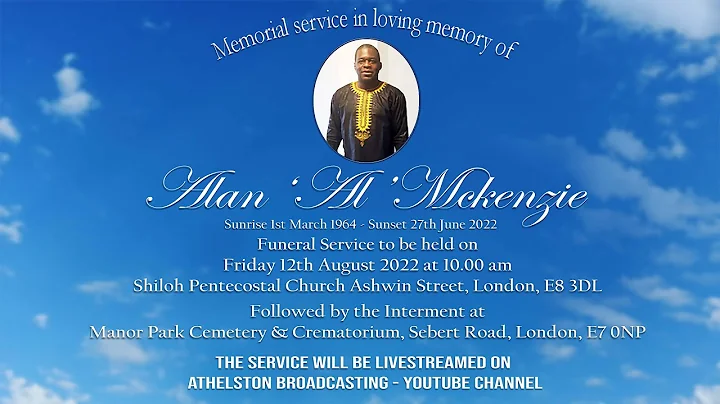 Memorial Service in Loving Memory of Alan 'Al ' Mc...