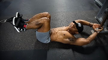 LYING REVERSE CABLE CRUNCH (LOWER ABDOMINALS)