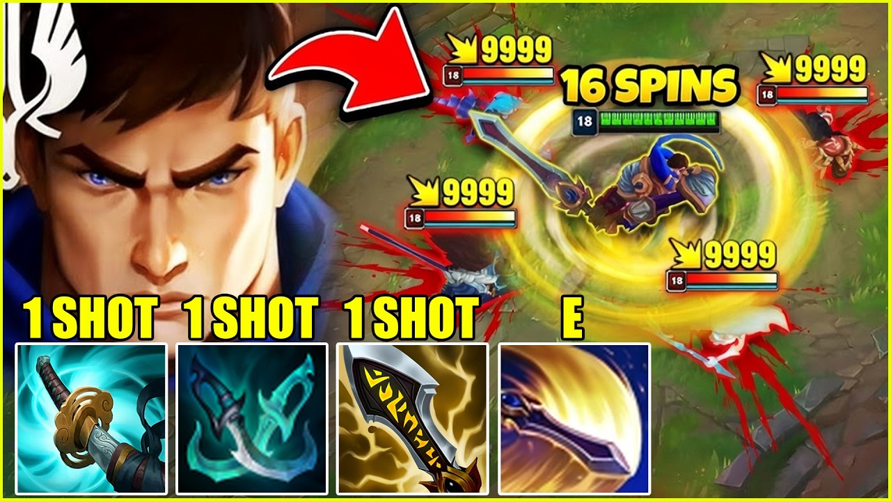 Garen Best Broken One Shot Enemy Team Full Crit ( 1 HIT )