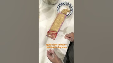 Apple cider vinegar + Bentonite clay soap~ #soap #applecidervinegar #soapmaking