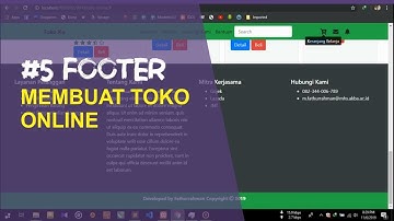 #5 Footer - Membuat Template Toko Online Menggunakan Framework Bootstrap