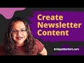 Crafting your newsletter quick  easy