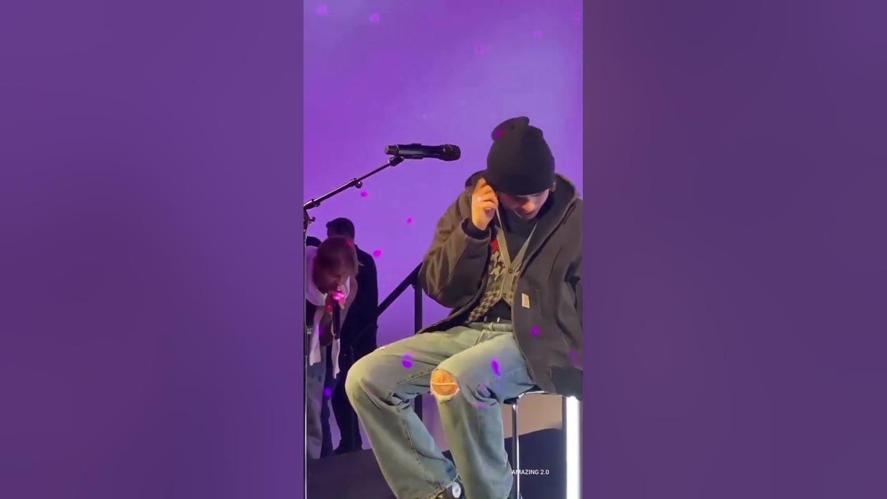 Drunk Justin Bieber putting on a show. Singing Stay #justinbieber #stay
