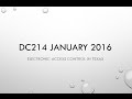 Acf 015 dc214 electronic access control in texas talk  demo