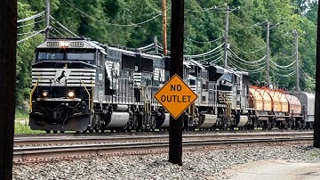 Loud and Beaufiful K5LA Horn on NS SD60E 7005 in Haysville, PA - 8/14/2020