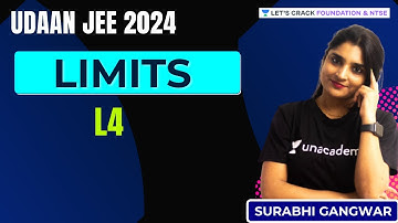 Udaan Jee 2024 Limits | L-4   JEE 2024-25 | Maths | Surabhi Gangwar