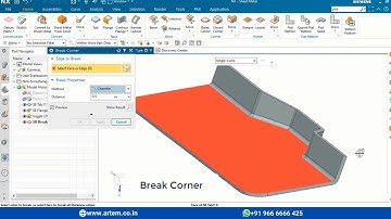 How to create break corners? - Nx Sheet metal #12