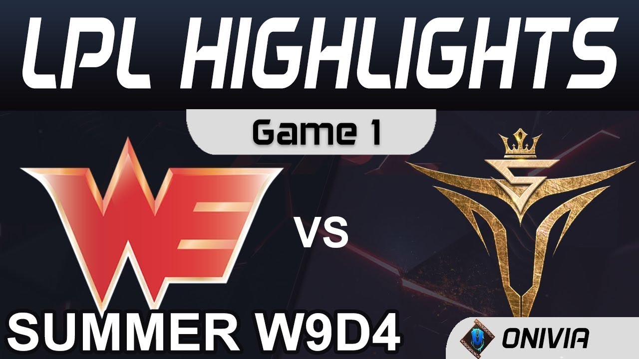 WE vs V5 Highlights Game 1 LPL Summer Season 2020 W9D4 Team WE vs Victory Five by Onivia |