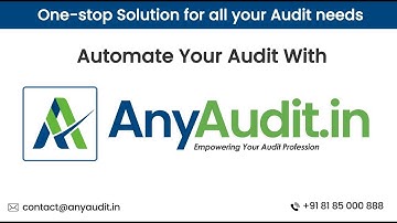 Complete Intro regarding AnyAudit(Bank Audit Module)