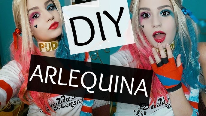 DIY - Cosplay Harley Quinn (Arlequina)- Esquadrão Suicida - COMPLETO - Pt2  com Make