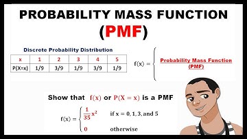 PROBABILITY MASS FUNCTION (PMF) || PROBABILITY AND STATISTICS