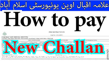 How to Pay AIOU New Challan Online | Step by Step Guide Allama Iqbal Open University | AIOU INFO