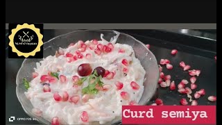 Thayir semiya curd vermicelli Recipe in Tamil