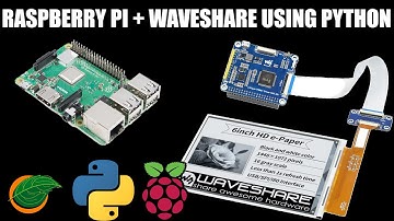How to make a Waveshare 6” ePaper display work with Raspberry Pi using Python