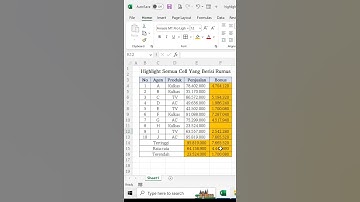 HIGHLIGHT Semua Cell Excel Yang Berisi Rumus #Shorts