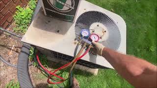 Goodman AC Leaking R22 and Home Warranty coil hack job