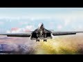 Massive US B-1 Lancer Taking Off With Full Afterburner