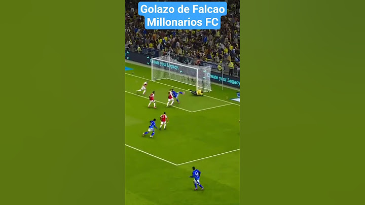 Golazo de #falcao Garcia pone en ventaja a #millonariosfc contra #santafe