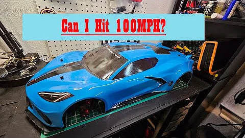 Arrma Felony Corvette C8 Crashes at nearly 100MPH!!