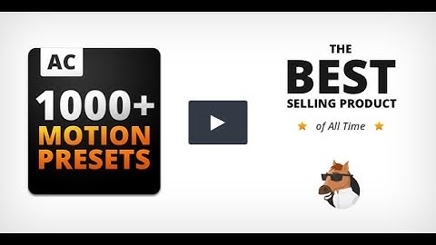 The Most Handy Presets For Animation Composer - After Effects Template - Videohive