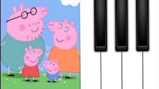 How to play piano Peppa Pig Theme Song - BEGINNER PIANO TUTORIAL