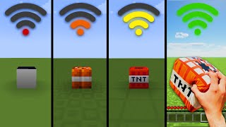 Minecraft With Different WI-FI connection - Big Compilation