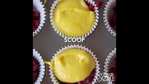 Raspberry vanilla cupcakes with a lemon buttercream frosting // cupcake de limón