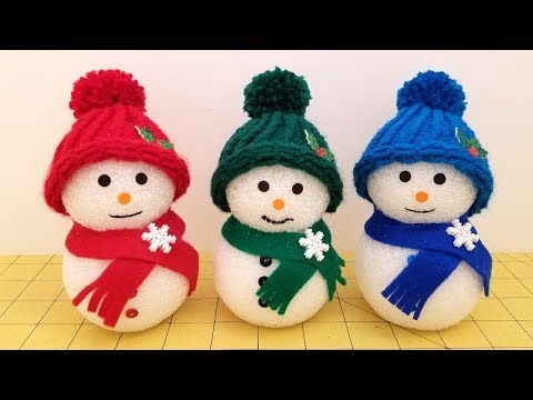 Video: How To Make A Foam Snowman?