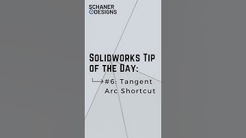 Solidworks Tip of the Day: Tangent Arc Shortcut
