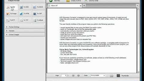 How to make PDF files using AVS Document Converter?