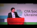 Yevhen Hrebeniuk, CFA, President, CFA Society Ukraine. Speech at Fifth Ukrainian Investment Forum