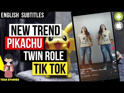 Tik Tok PIKACHU Twin Role Challenge Tutorial | New Trend @TechStories