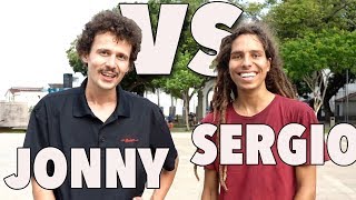 SERGIO SANTORO VS JONNY GIGER | ANYTHING ON FLATGROUND COUNTS!