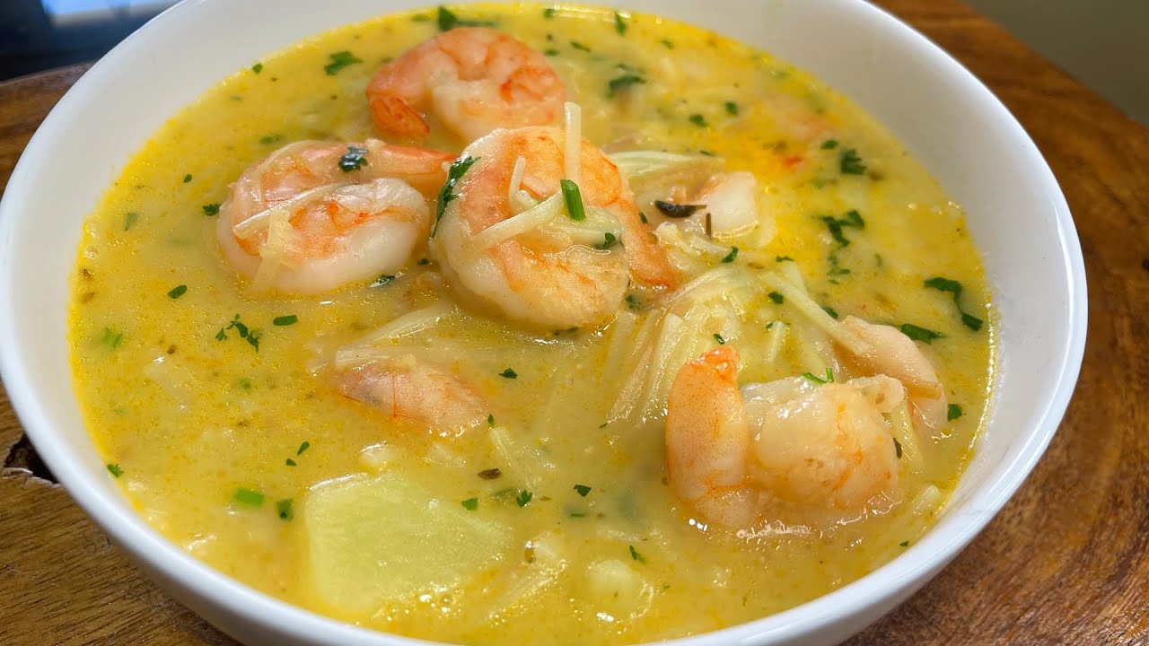 Top 54+ imagen sopa con camarones receta
