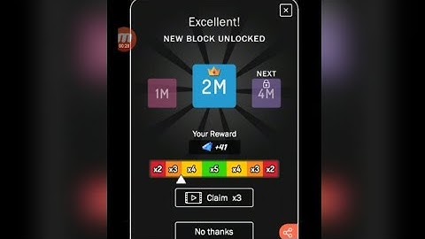 x2 blocks ll my highest block unlocked ll let