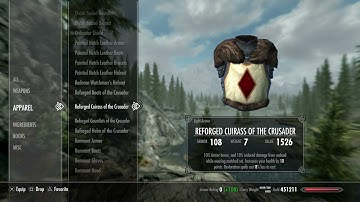 Armor Stats: The Elder Scrolls V Skyrim-Divine Crusader
