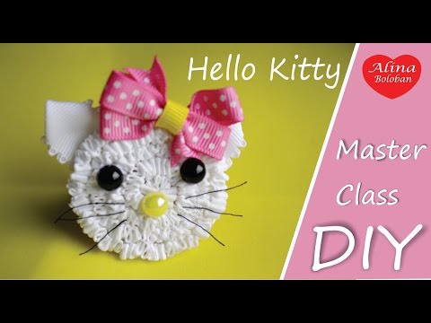 Hello Kitty - Резинка для Волос / How to Set Hair Elastics Hello Kitty. Hobby. DIY