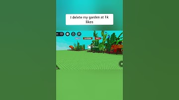 I delete my garden at 1000 likes for this video!