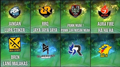 NEW ESPORT TEAM BATTLE EMOTE MPL PH, ID, SG | RRQ JAYA | Mobile Legends