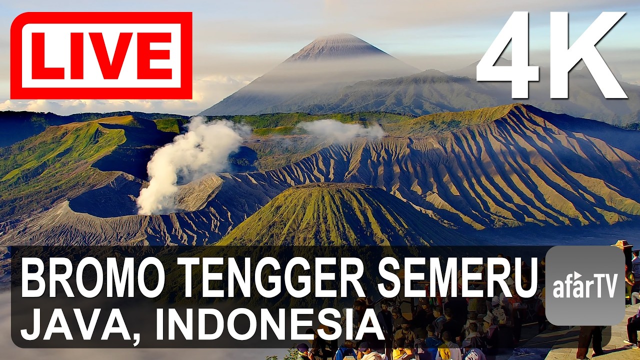 Mount Merapi Live 24/7 - 4K Volcano Stream (Indonesia) live camera thumbnail