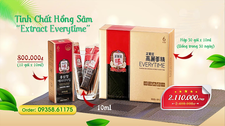 Korean red ginseng extract everytime là gì năm 2024