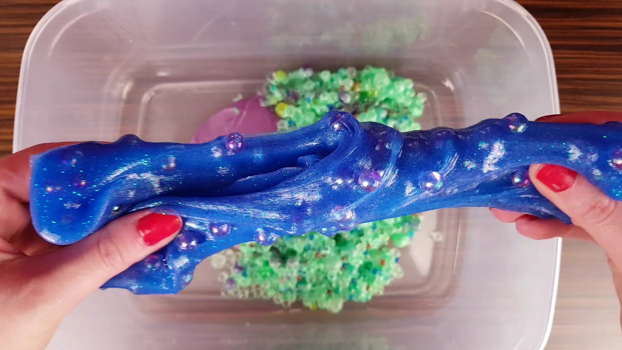 Mixing Old Slimes 3 - Making Big Bad Monster Slime Smoothie 😷 - YouTube