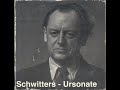 "Ursonite" is a fascinating spoken poem of primordial sounds by Kurt Schwitters