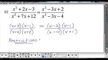 (MHF4U1) 7.4 Solving Rational Equations