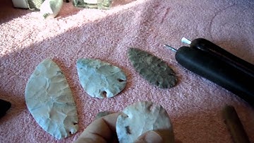 Flint knapping notching tools