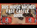 AOE4 - Rus Build Order: Horse Archer Fast Castle