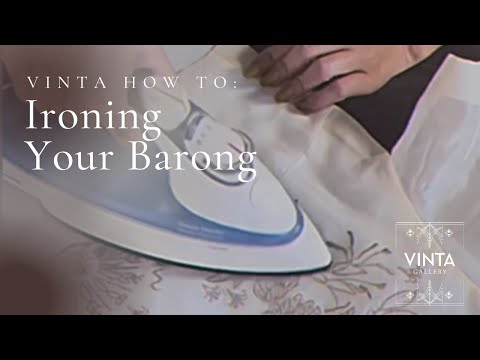 Video: Puoi stirare il tagalog barong?